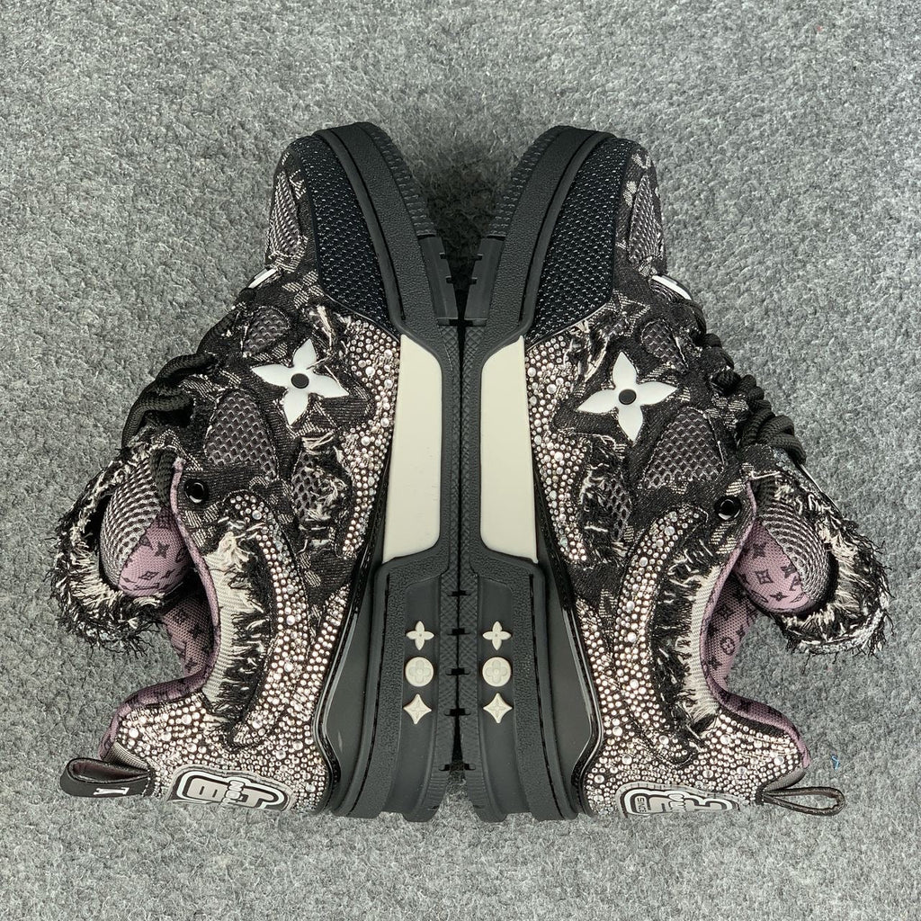 LV Skate Sneaker 'Black Swarovski Monogram'
