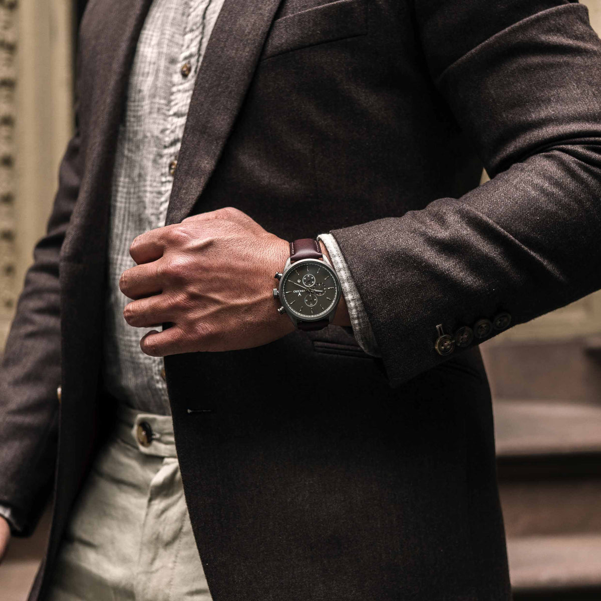 The Chrono S2 - Gunmetal/Walnut