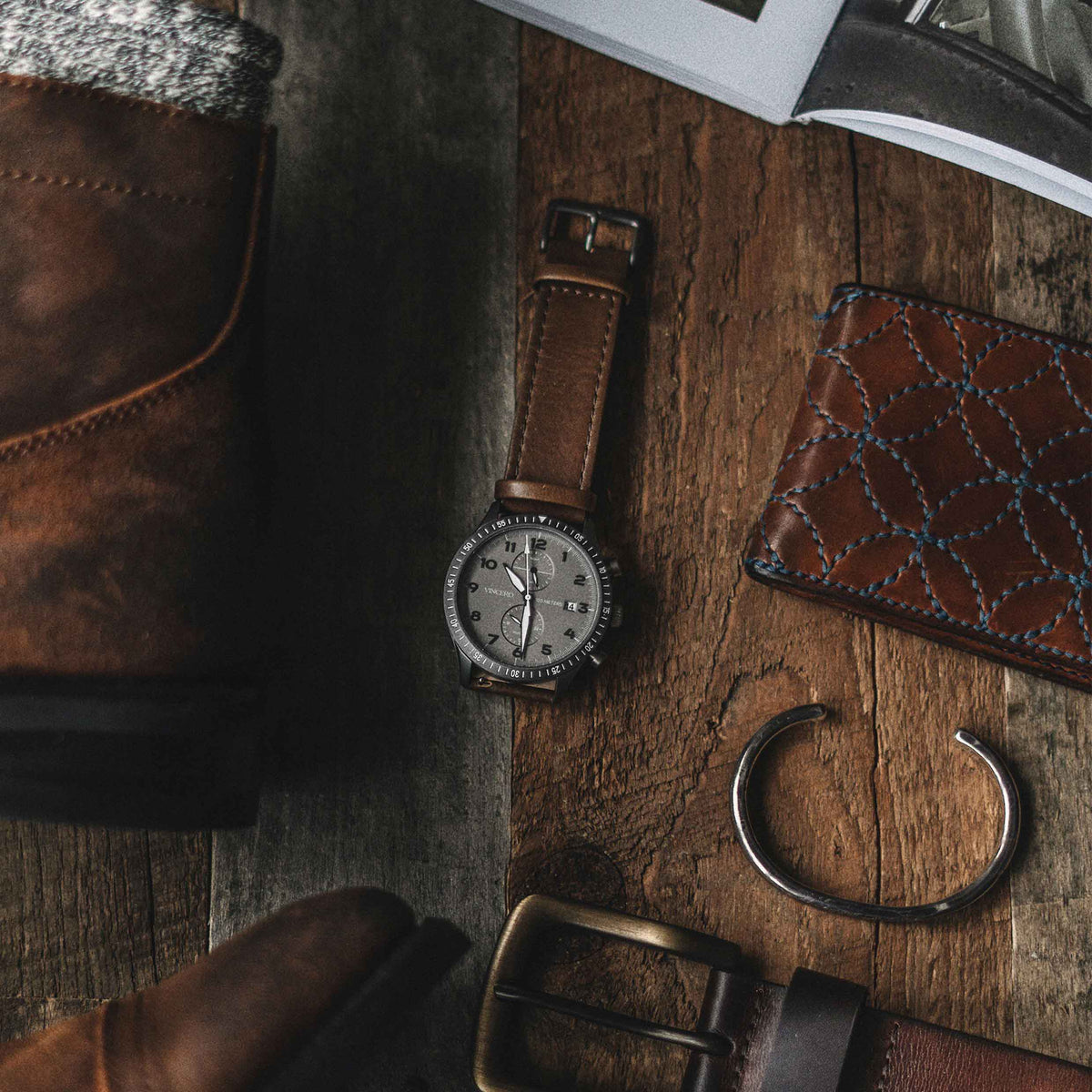 The Altitude - Gunmetal/Walnut