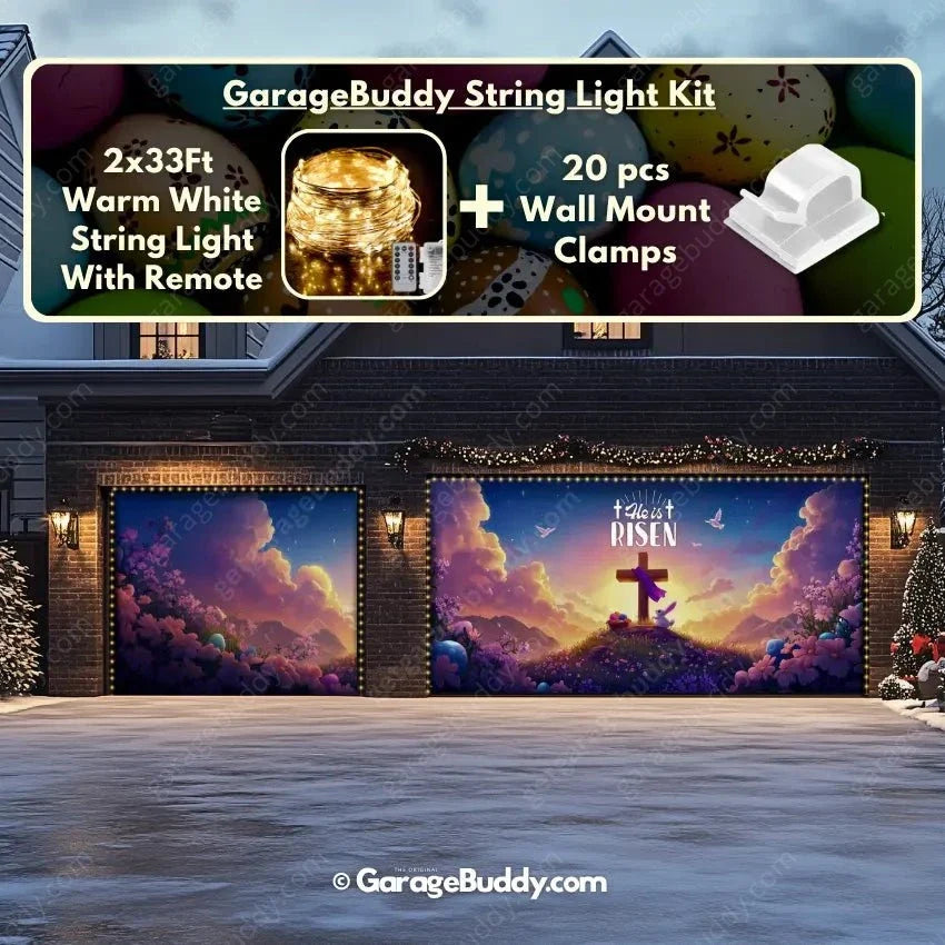 He Is Risen (Easter) | Festive Garage Door Cover