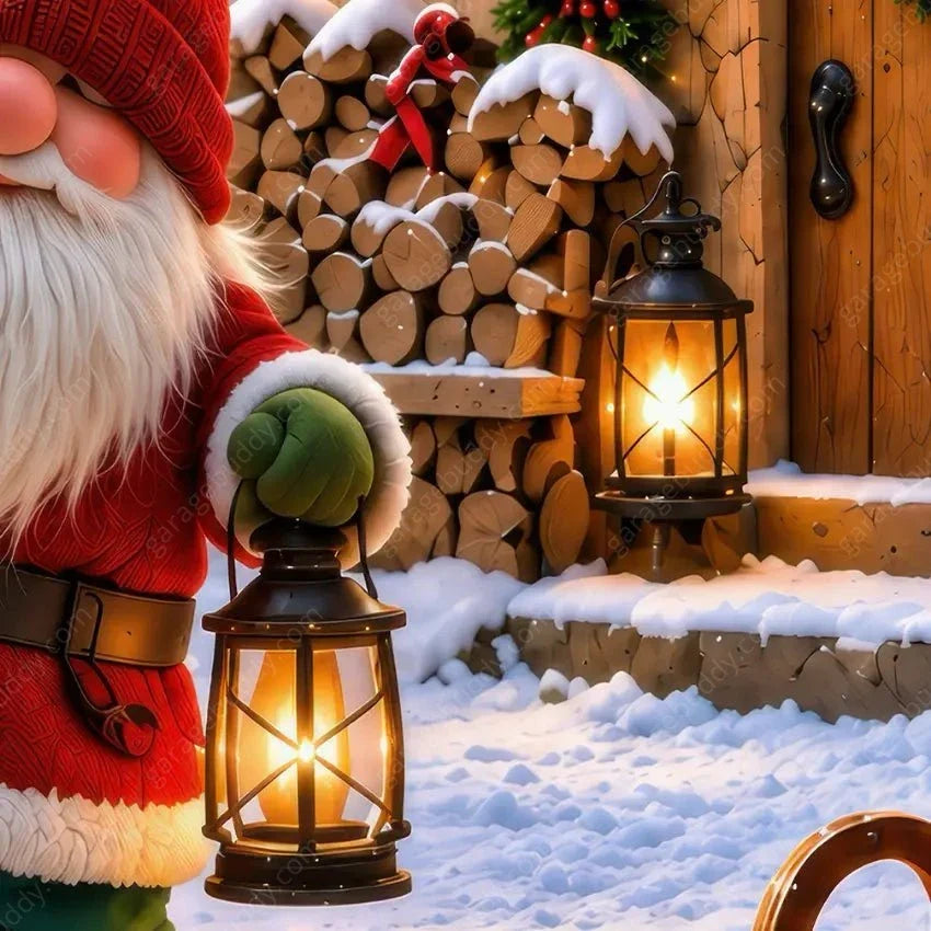 Gnome Wonderland | Christmas Garage Door Cover