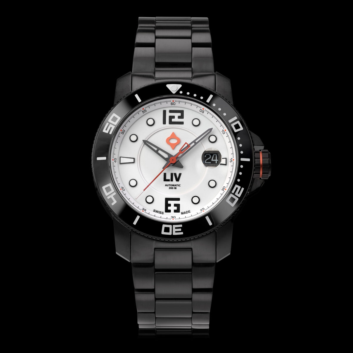 GX-Diver's 44mm Black Full Lume