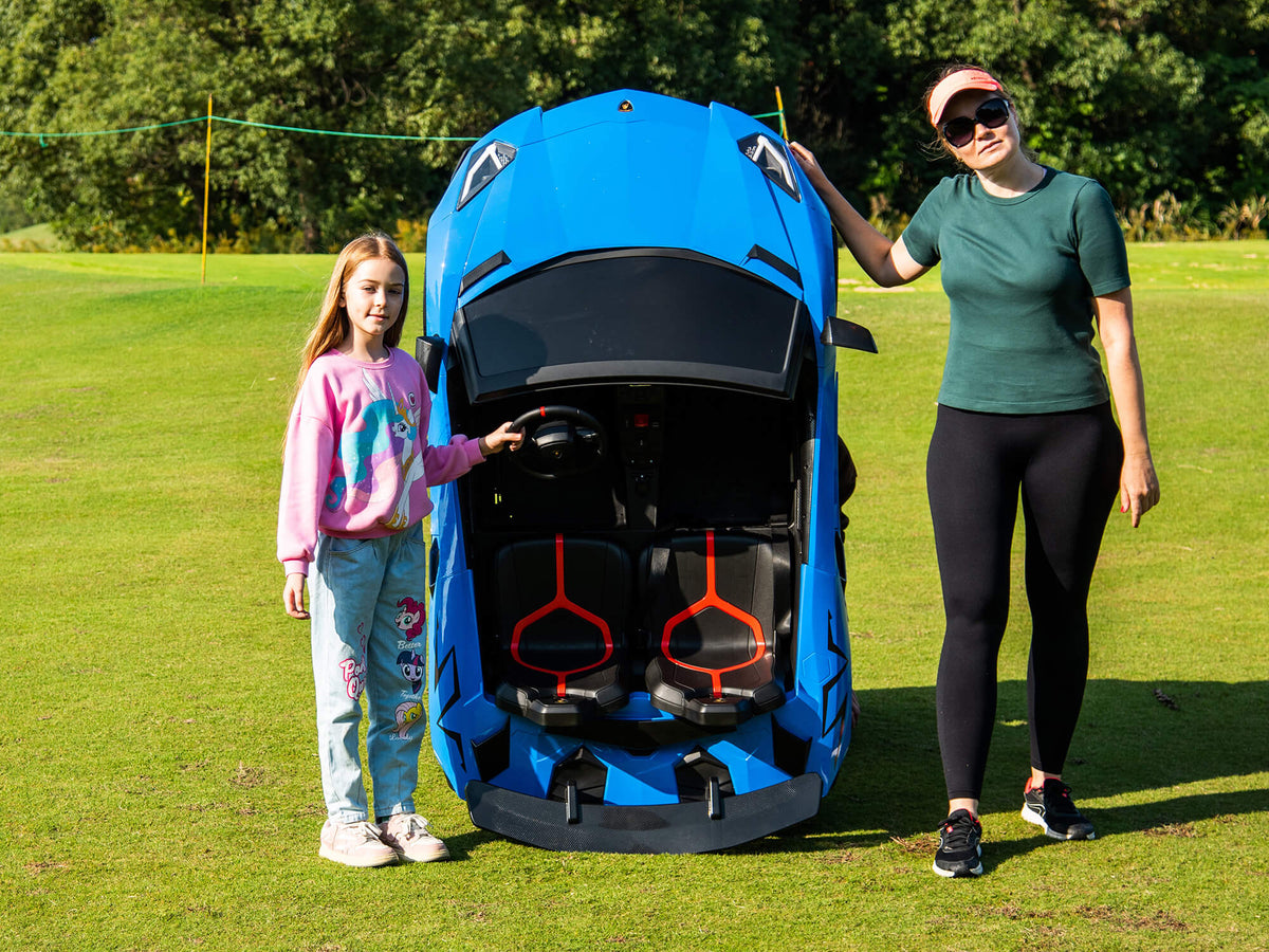 24V Lamborghini Aventador 2 Seater Ride on Car for Kids - Blue