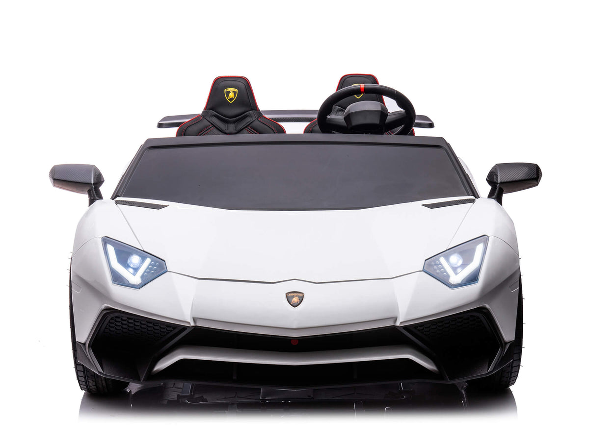 24V Lamborghini Aventador 2 Seater Ride on Car for Kids - White