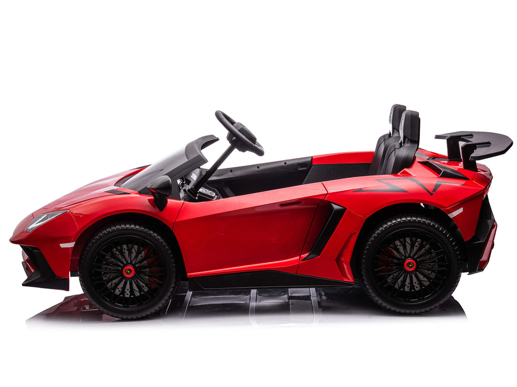 24V Lamborghini Aventador 2 Seater Ride on Car for Kids - Red