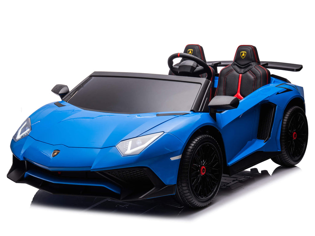 24V Lamborghini Aventador 2 Seater Ride on Car for Kids - Blue