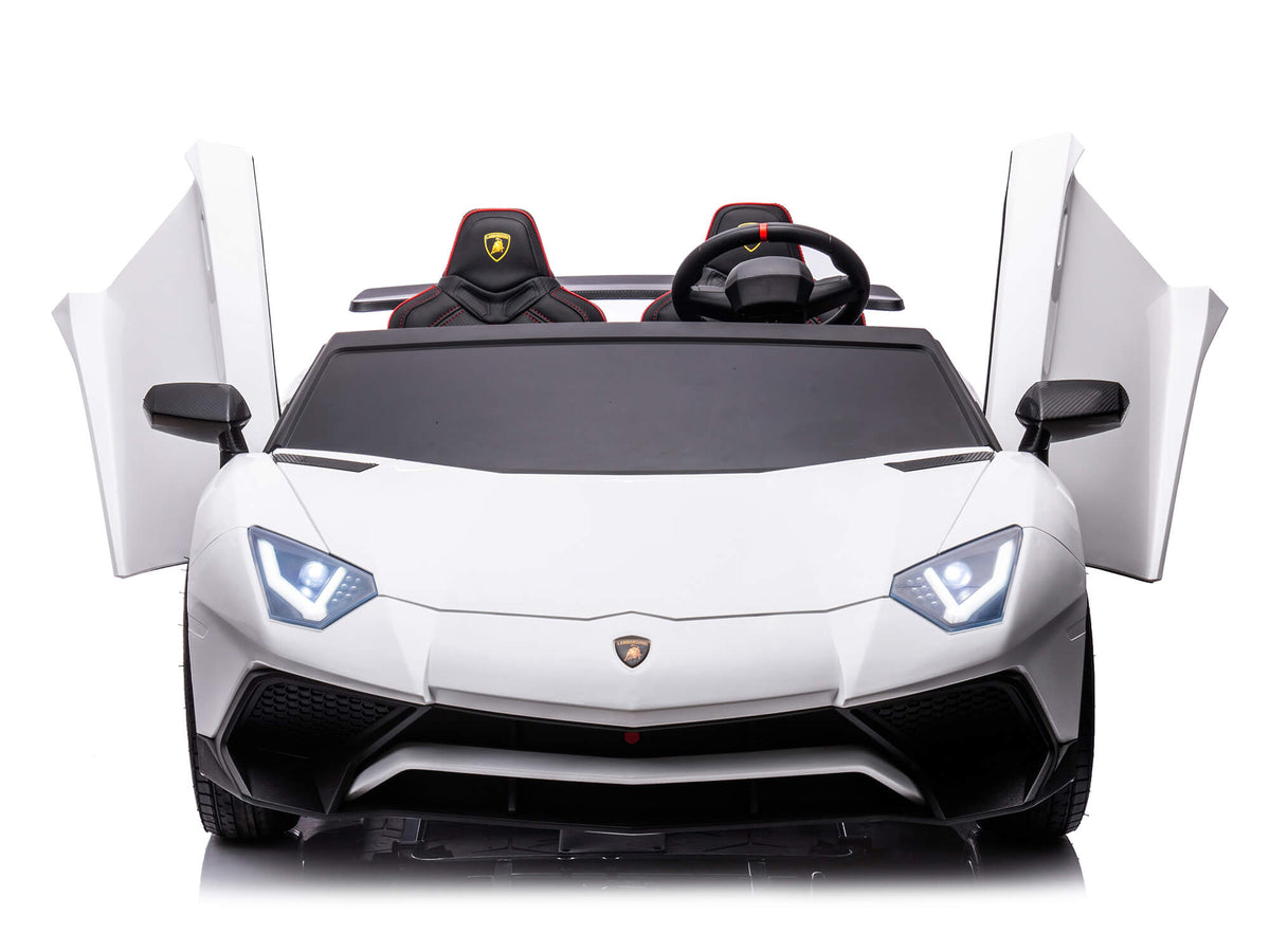 24V Lamborghini Aventador 2 Seater Ride on Car for Kids - White