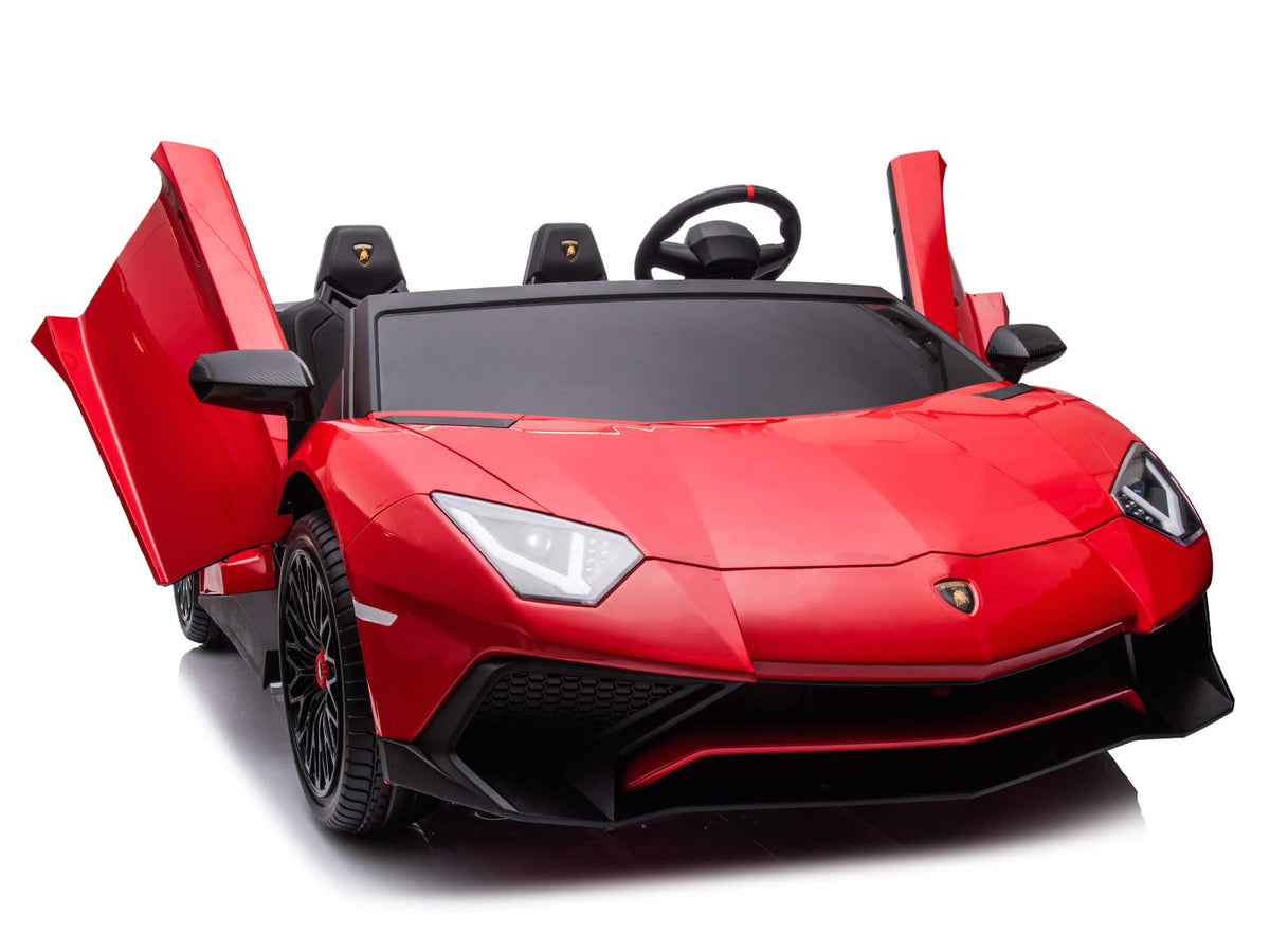 24V Lamborghini Aventador 2 Seater Ride on Car for Kids - Red