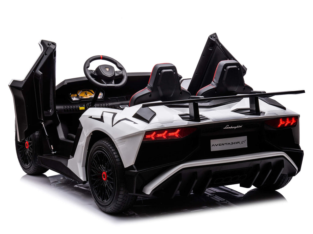 24V Lamborghini Aventador 2 Seater Ride on Car for Kids - White
