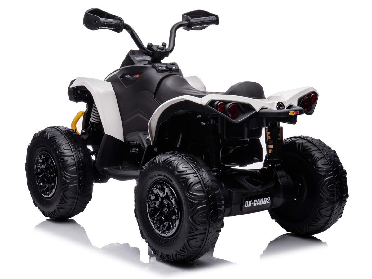 24V Can-Am Kids Renegade 4WD Ride-On Quad - White