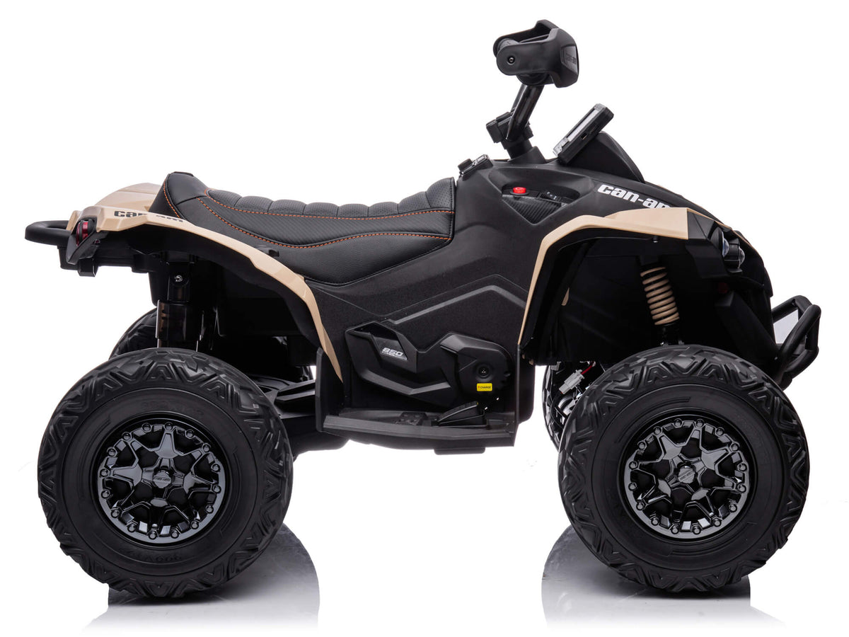 24V Can-Am Kids Renegade 4WD Ride-On Quad - Khaki