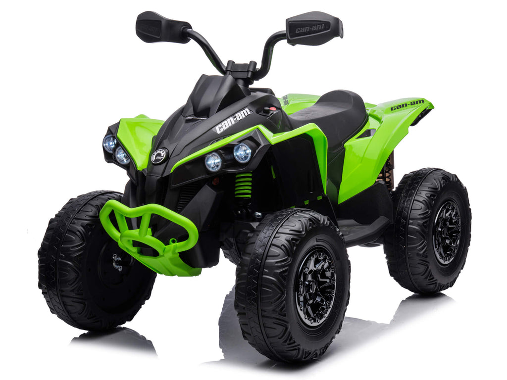 24V Can-Am Kids Renegade 4WD Ride-On Quad - Green