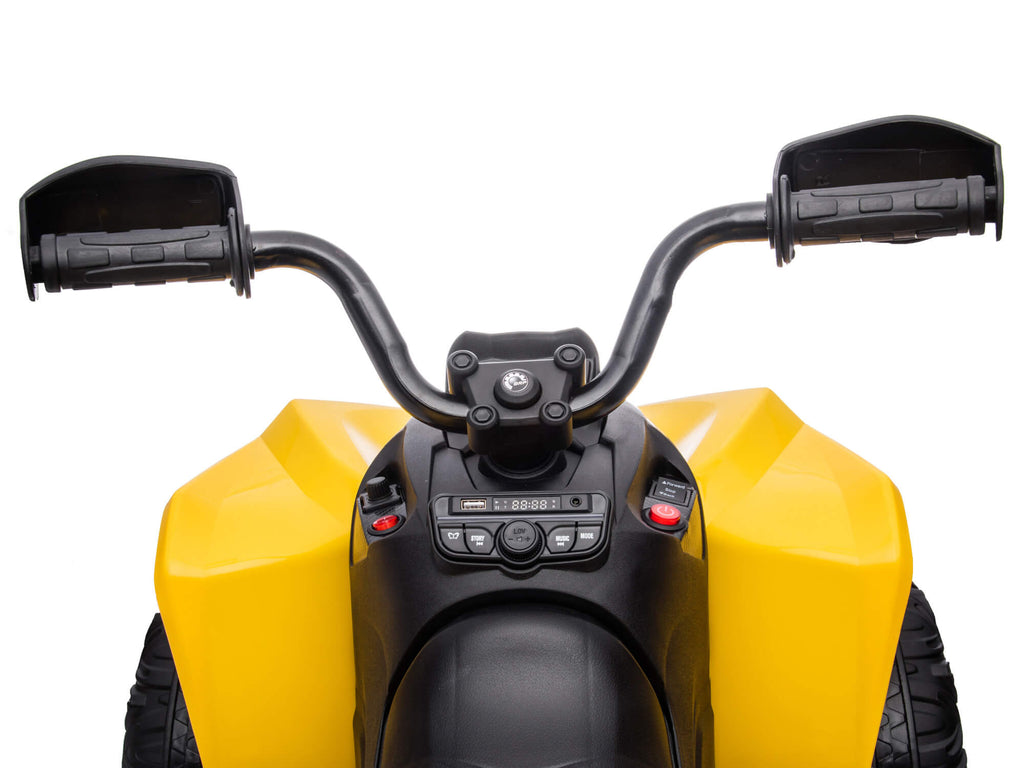 24V Can-Am Kids Renegade 4WD Ride-On Quad - Yellow