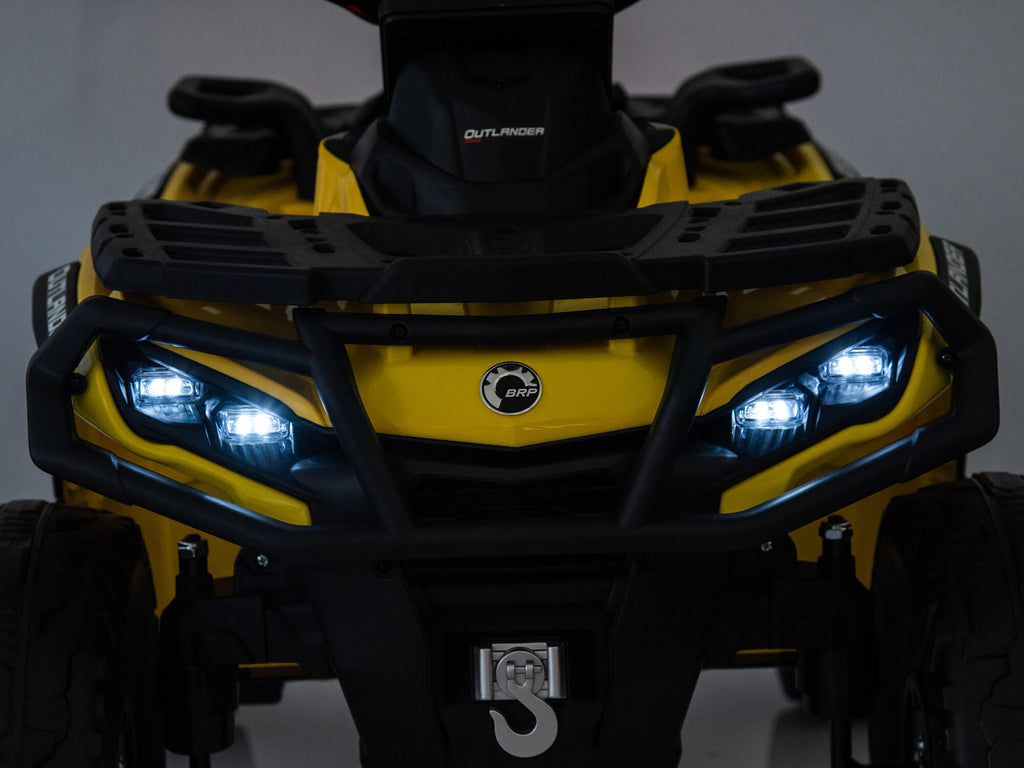 24V Can-Am Kids Outlander 4WD Ride-On ATV - Yellow