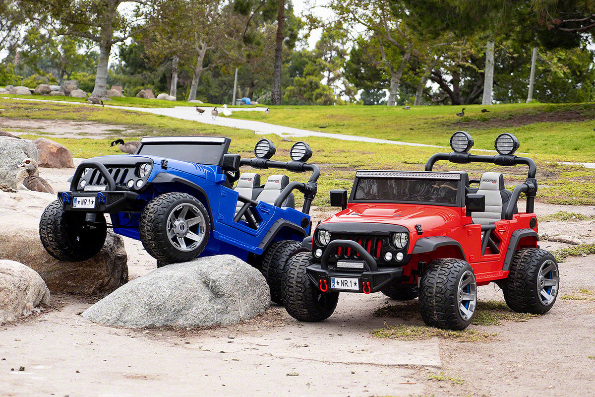 Trail Explorer 24V Kids Ride-On Car Truck with R/C Parental Remote | Spider Black