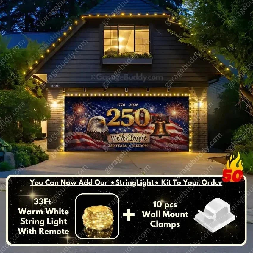Freedom 250 | Limited Edition Patriotic Garage Door Cover