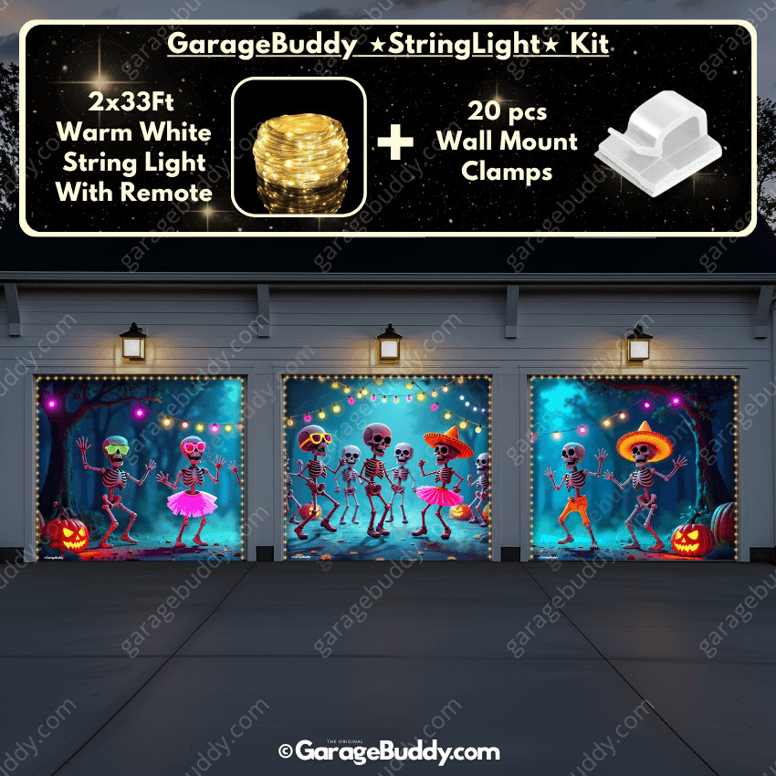 Boogie Bones (Glow) | Halloween Garage Door Cover