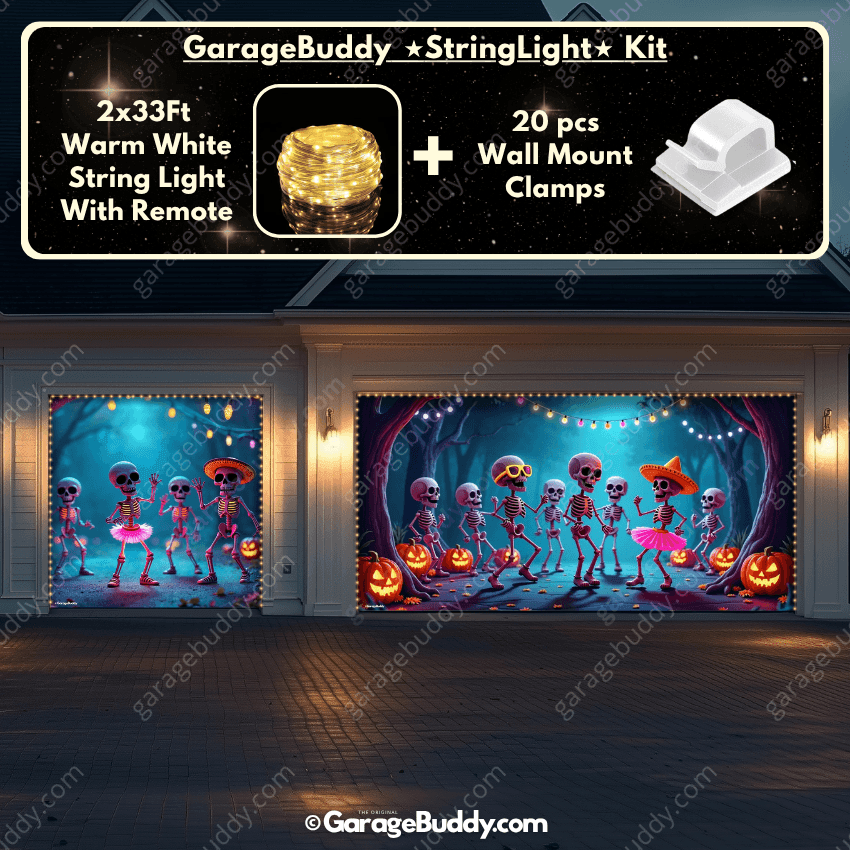 Boogie Bones (Glow) | Halloween Garage Door Cover