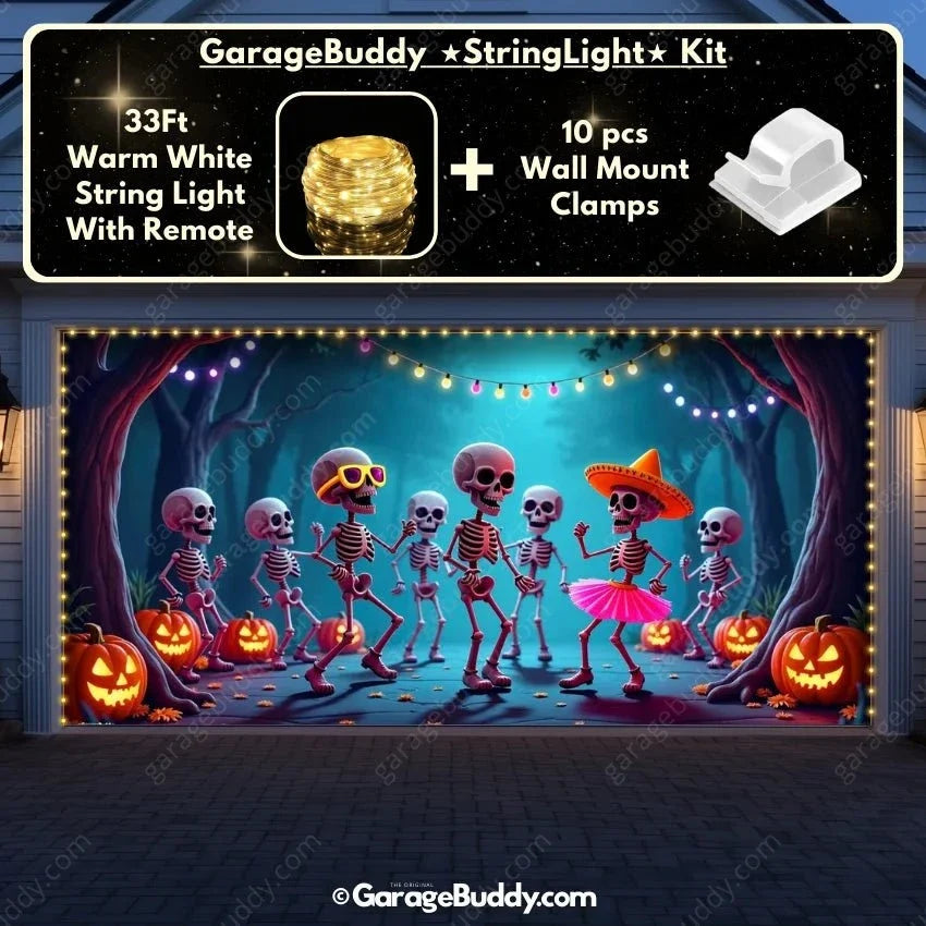 Boogie Bones | Halloween Garage Door Cover