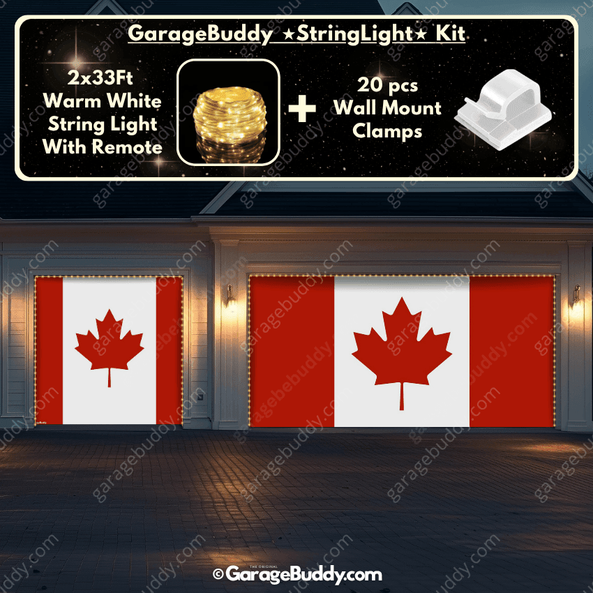 Canada Flag (Plain) | Patriotic Garage Door Cover