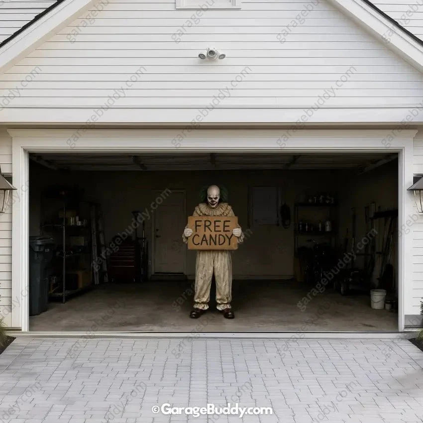 Candy Clown (Limited Edition) | Halloween Garage Door Cover