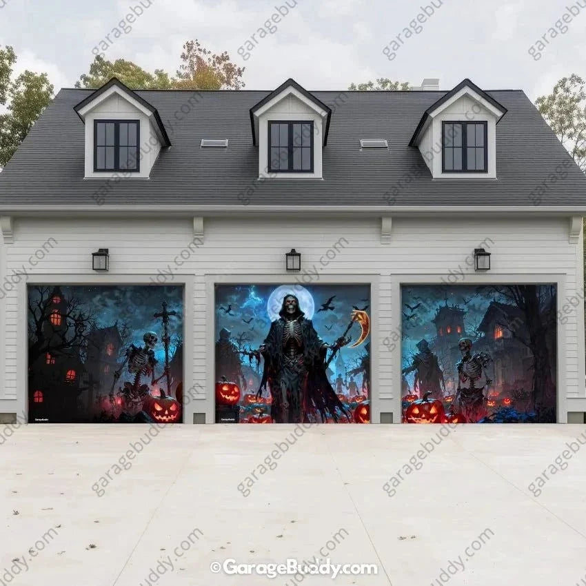 Cursed Night | Halloween Garage Door Cover