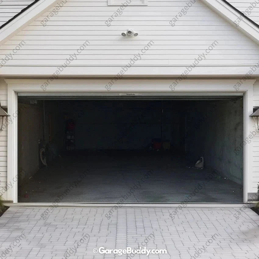 Empty Garage | Halloween Garage Door Cover