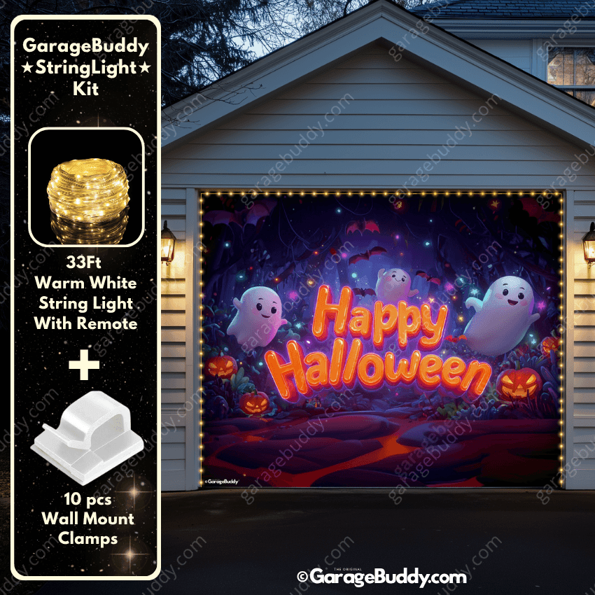 Ghost Party (Glow) | Halloween Garage Door Cover