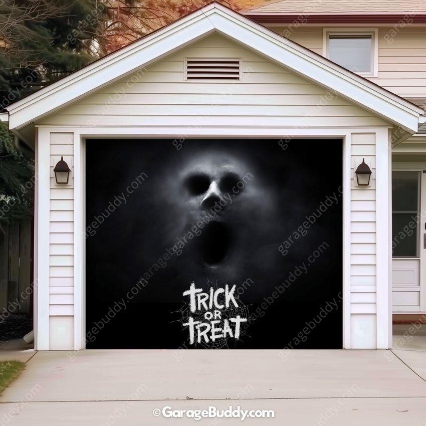 Ghostly Figure | Halloween Garage Door Cover