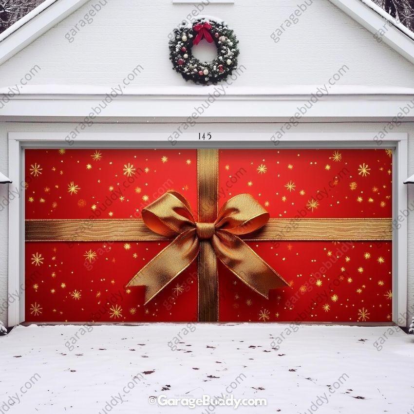 Gift Wrap | Christmas Garage Door Cover