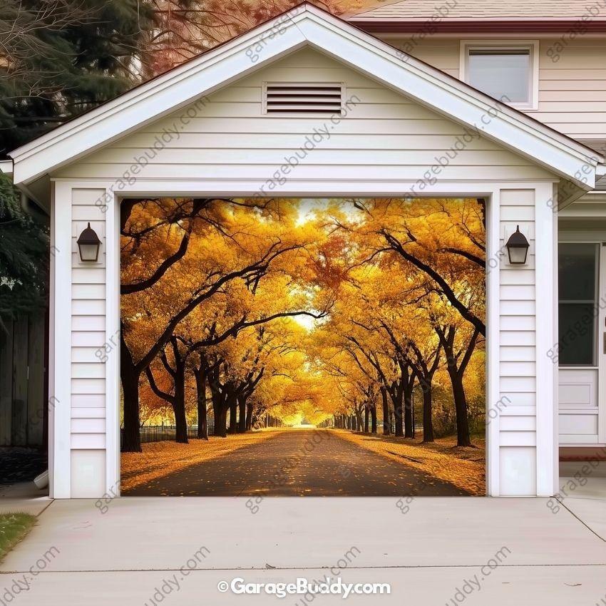 Golden Trail | Nature Garage Door Cover