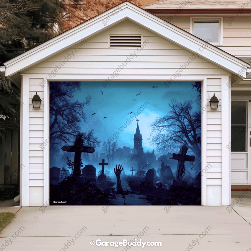 Grave Rising (Glow) | Halloween Garage Door Cover