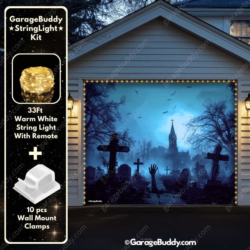 Grave Rising (Glow) | Halloween Garage Door Cover