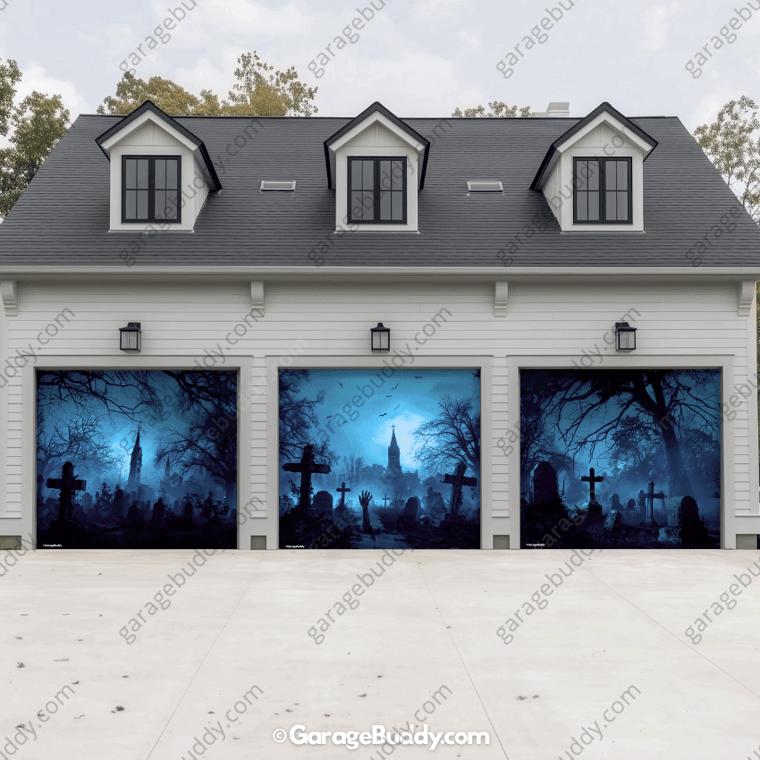 Grave Rising (Glow) | Halloween Garage Door Cover
