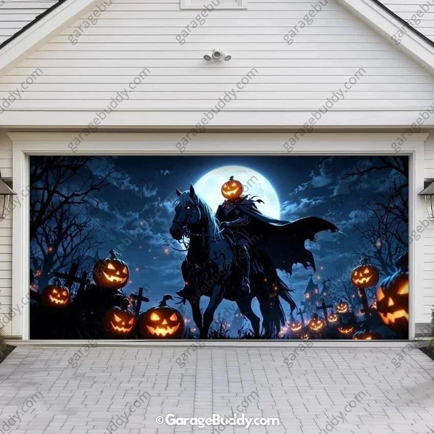 Headless Horseman | Halloween Garage Door Cover