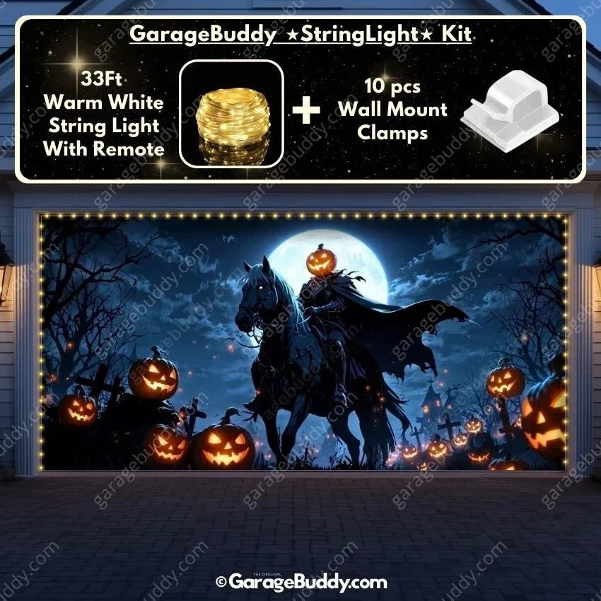 Headless Horseman (Glow) | Halloween Garage Door Cover