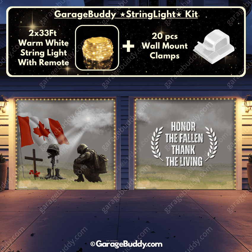 Honor The Fallen (CA) | Patriotic Garage Door Cover