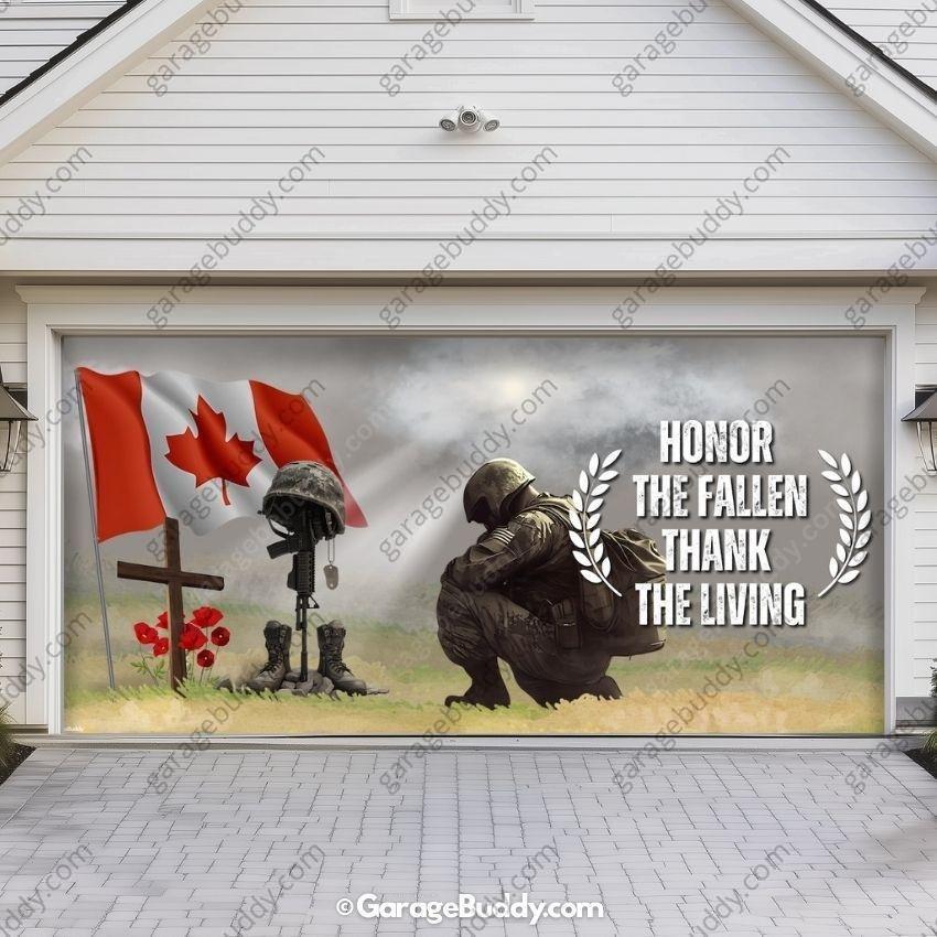 Honor The Fallen (CA) | Patriotic Garage Door Cover