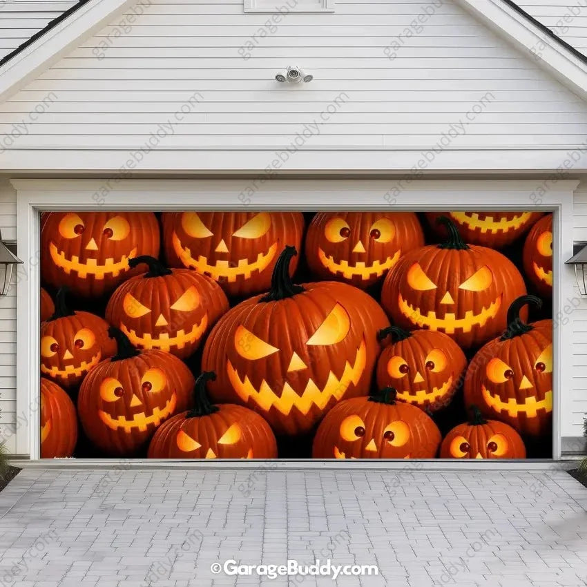 Pumpkin Parade | Halloween Garage Door Cover