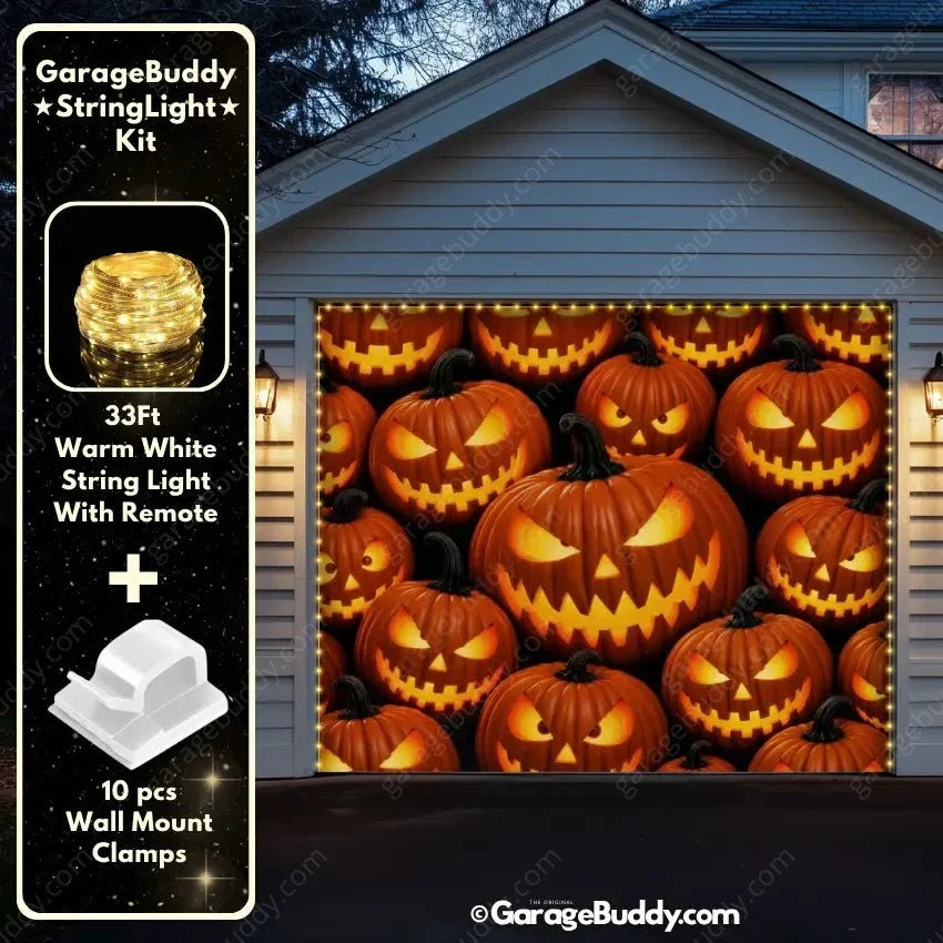 Pumpkin Parade | Halloween Garage Door Cover