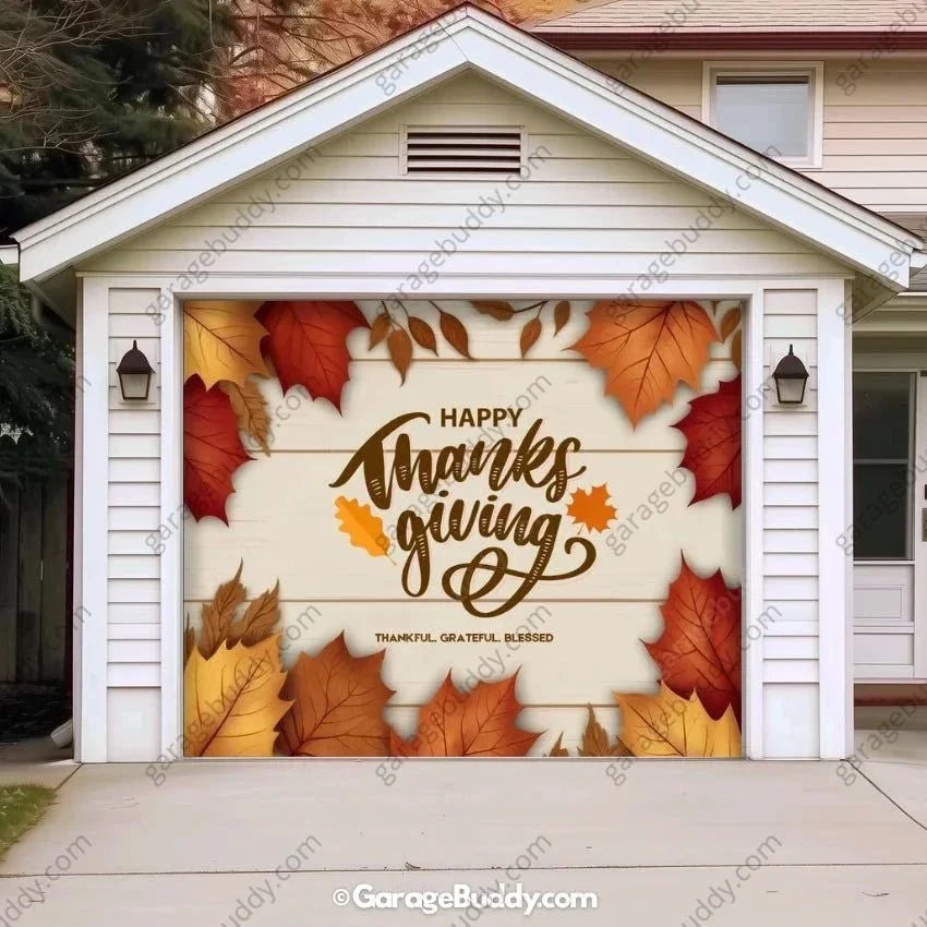 Happy Thanksgiving | Festive Garage Door Cover