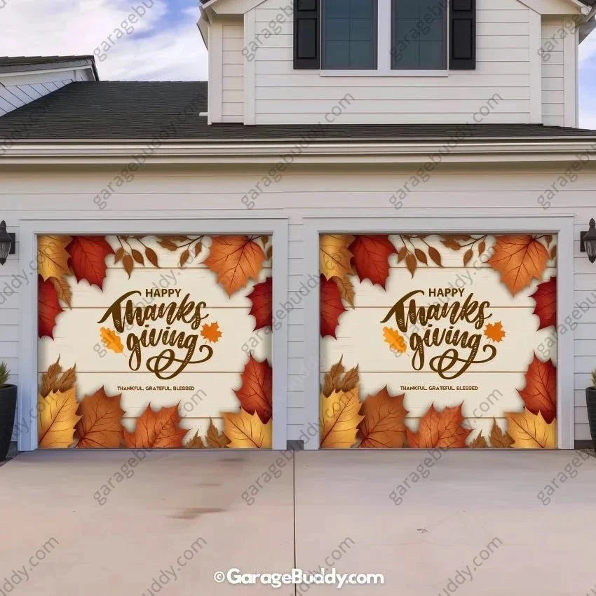 Happy Thanksgiving | Festive Garage Door Cover