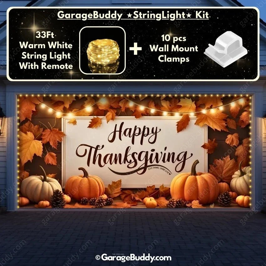 Happy Thanksgiving (B) | Festive Garage Door Cover