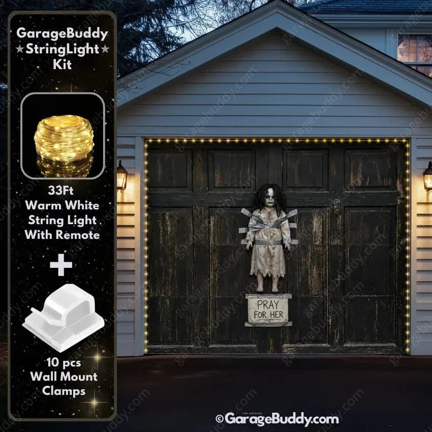 The Cursed Doll | Halloween Garage Door Cover