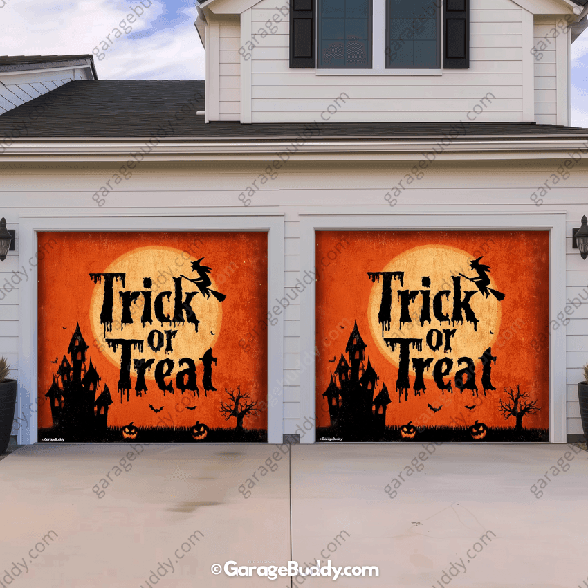Trick Or Treat | Halloween Garage Door Cover