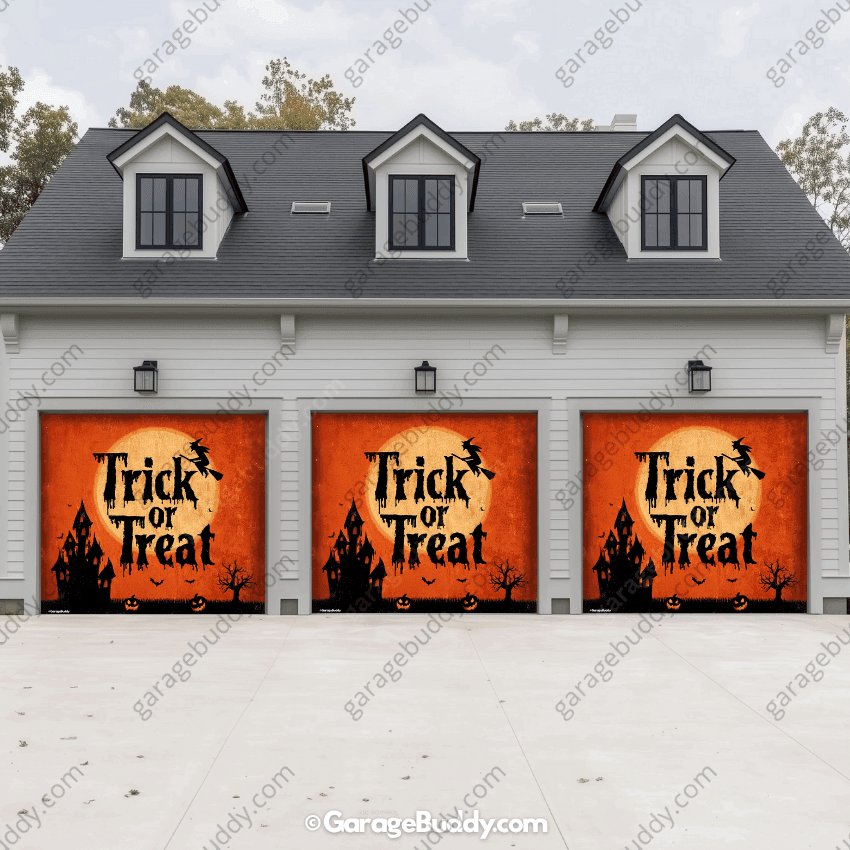 Trick Or Treat | Halloween Garage Door Cover