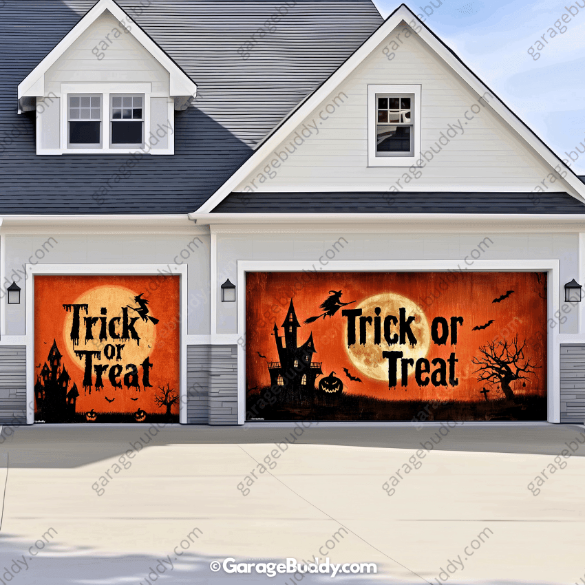 Trick Or Treat | Halloween Garage Door Cover