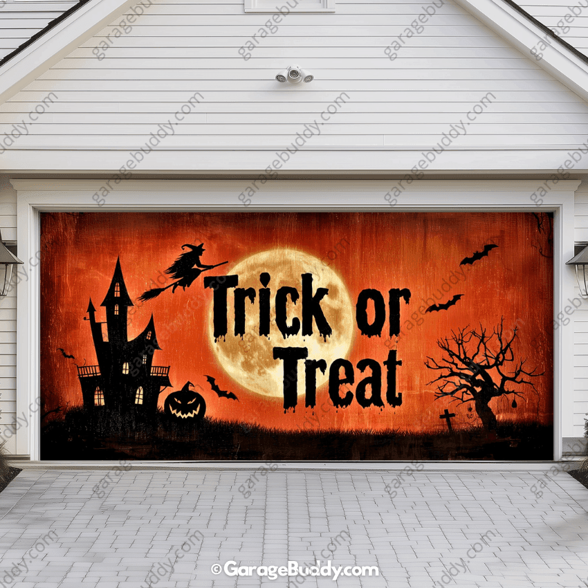 Trick Or Treat | Halloween Garage Door Cover