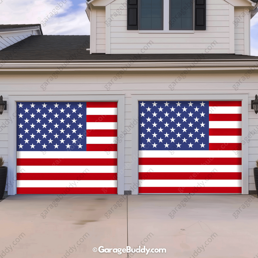 United States Of America Flag | Patriotic Garage Door Cover