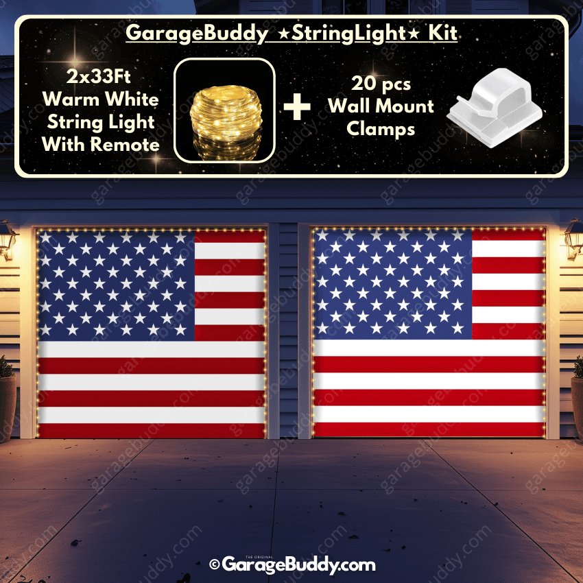 United States Of America Flag | Patriotic Garage Door Cover